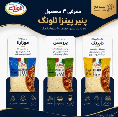 تولید پنیر پیتزا برای کارخانجات